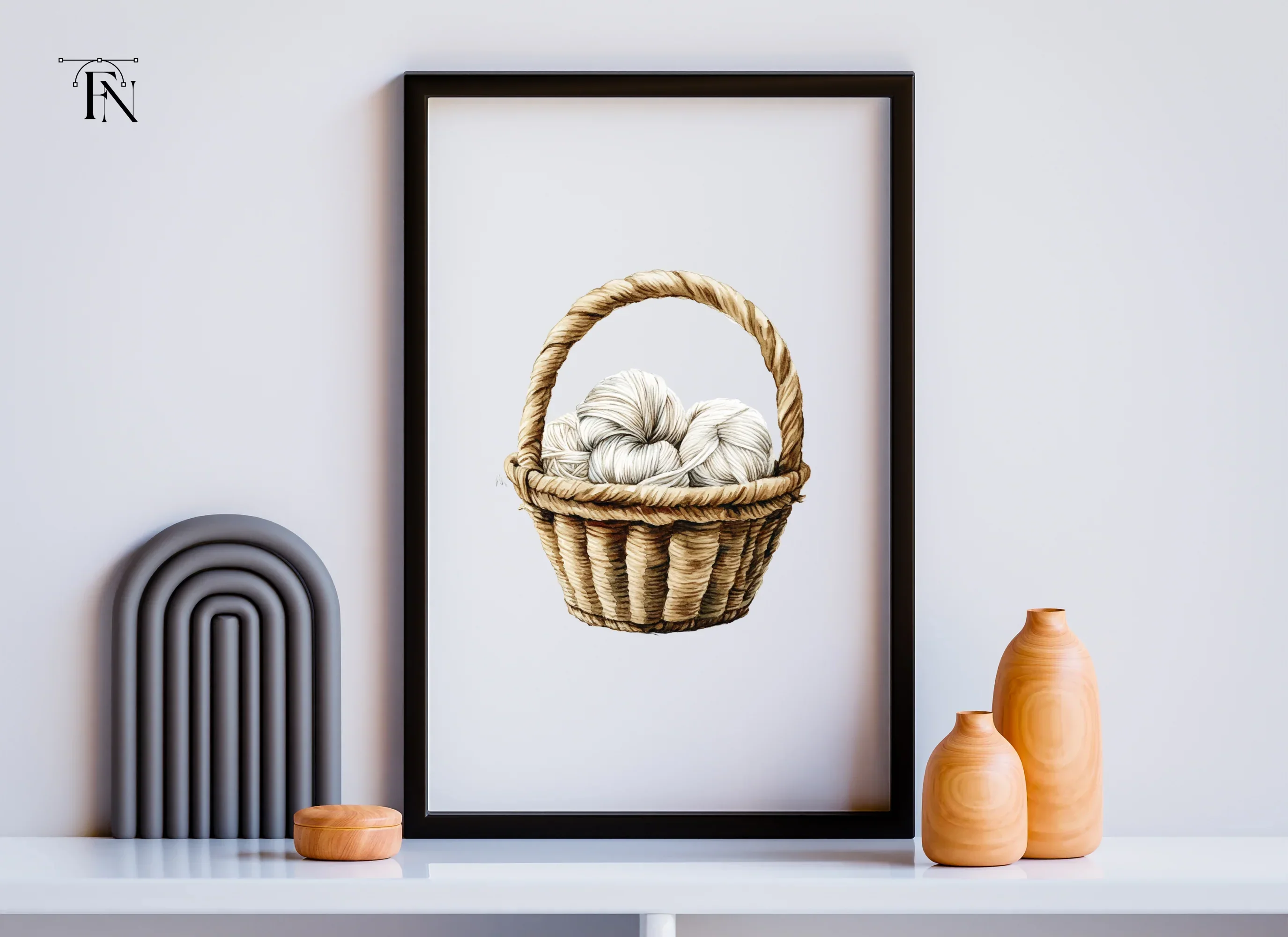 Yarn Baskets Clipart Bundle - Image 6