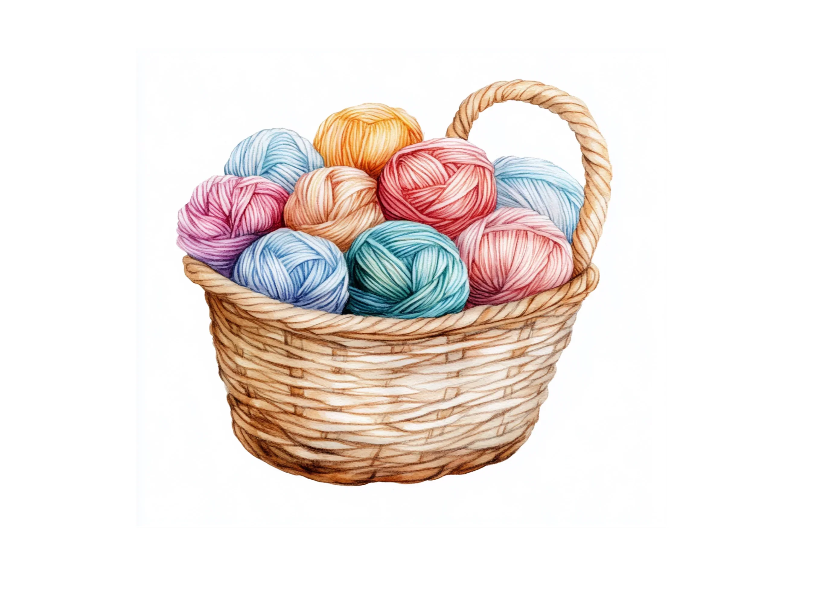 Yarn Baskets Clipart Bundle - Image 2