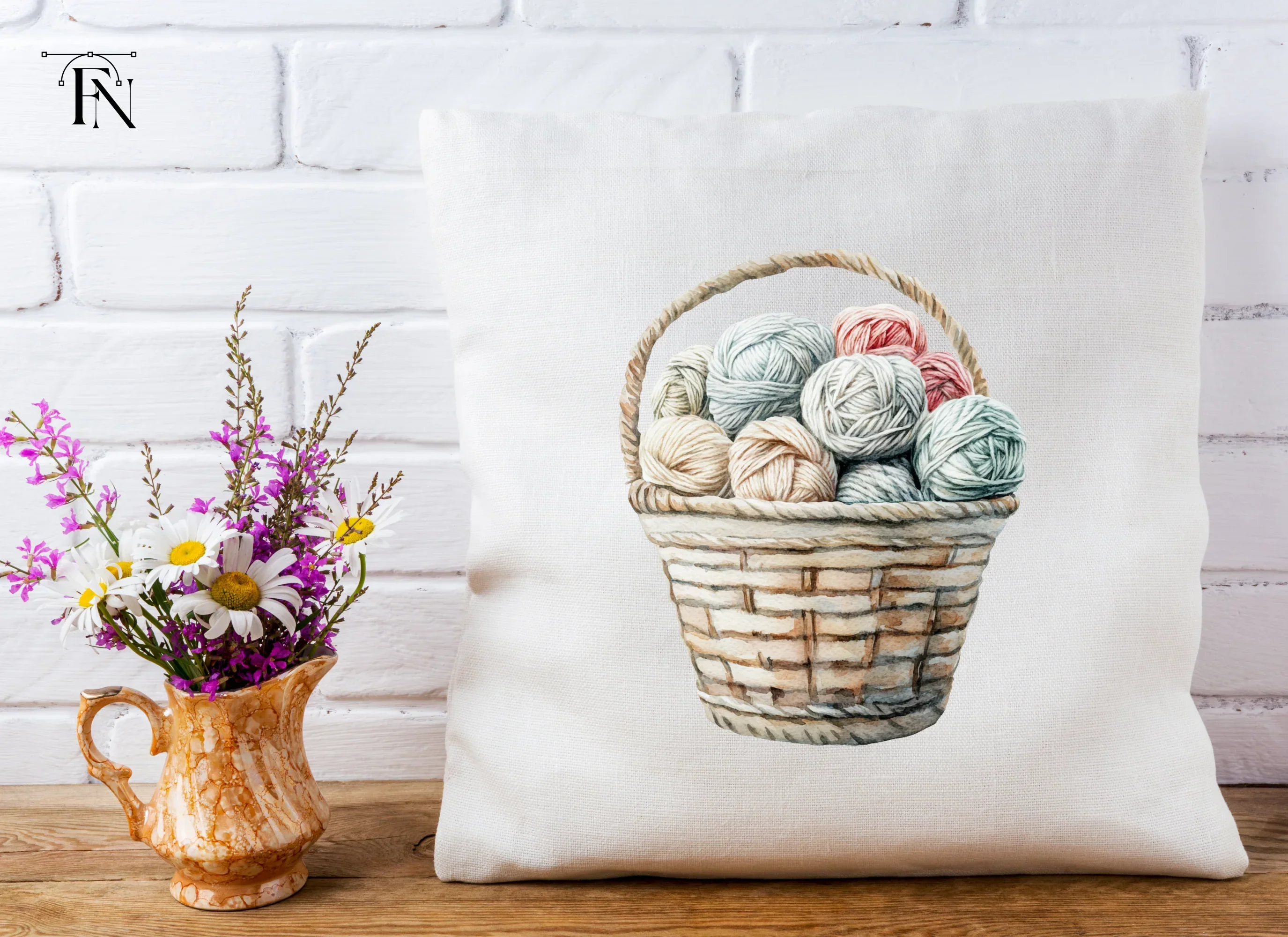 Yarn Baskets Clipart Bundle - Image 4