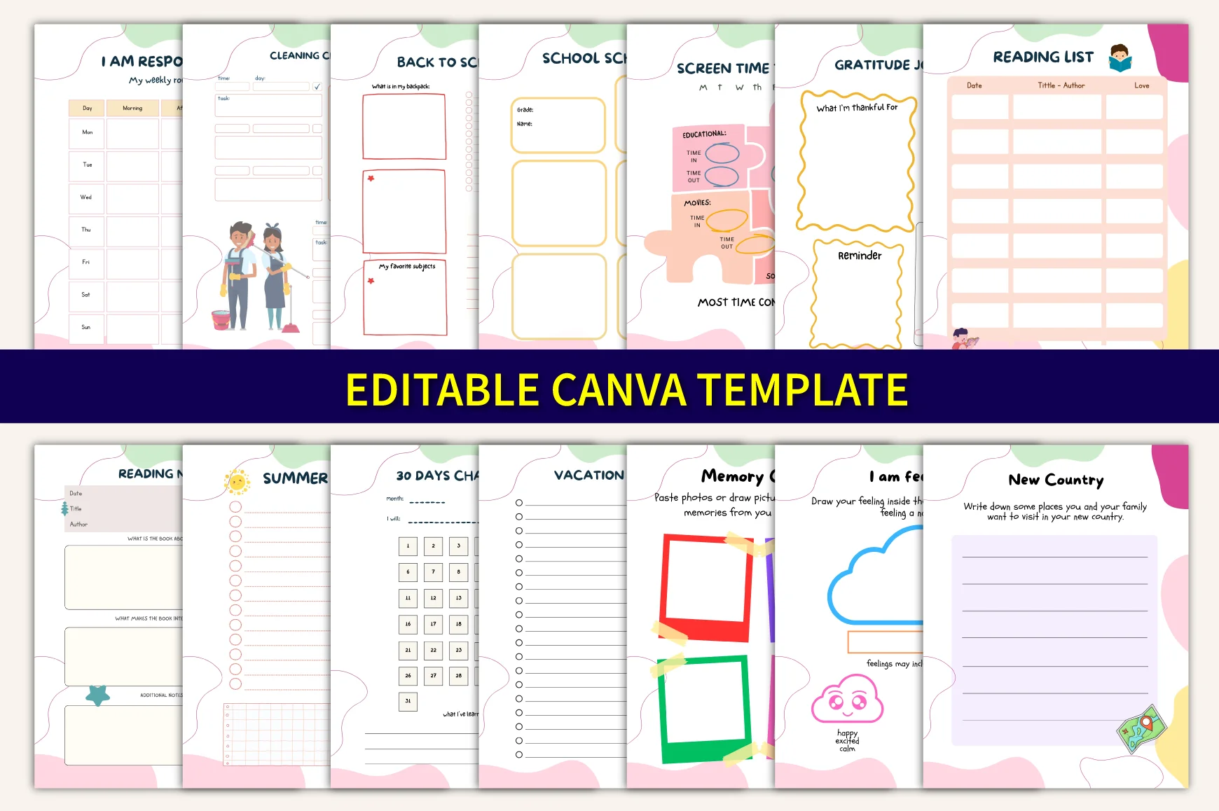 Yearly Activities Planner for Kids - Image 6