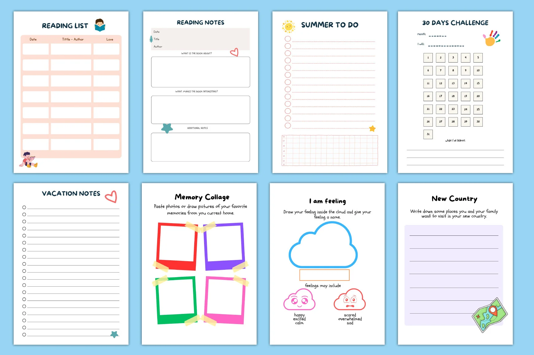 Yearly Activities Update Kids Planner - Image 5