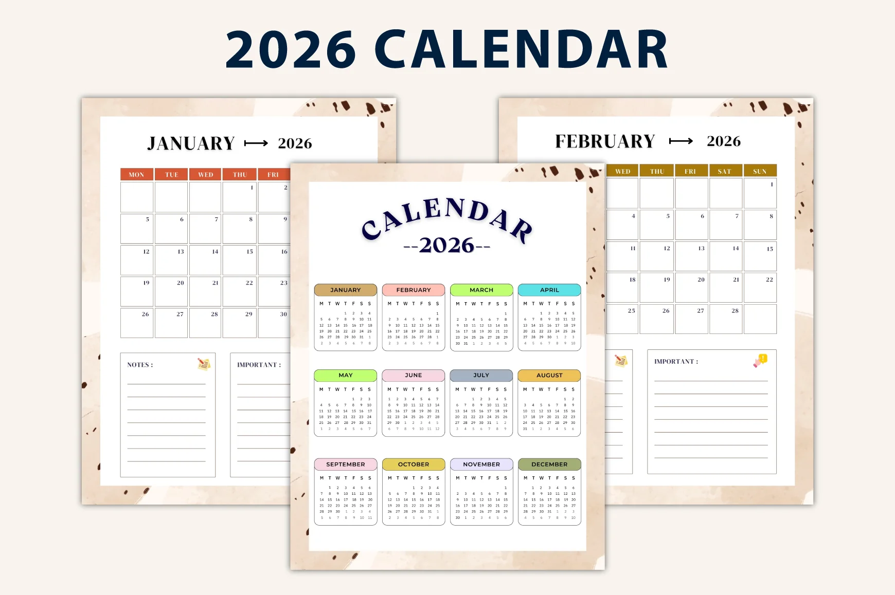 Yearly Daily Weekly Monthly Planner - Image 3