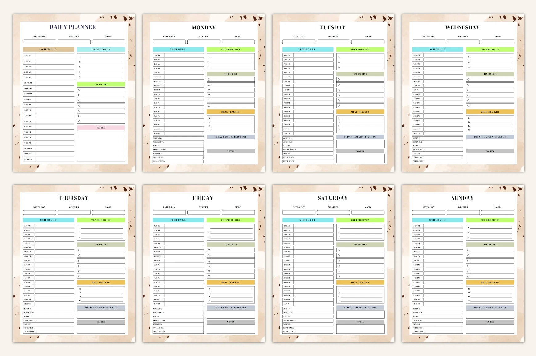 Yearly Daily Weekly Monthly Planner - Image 4