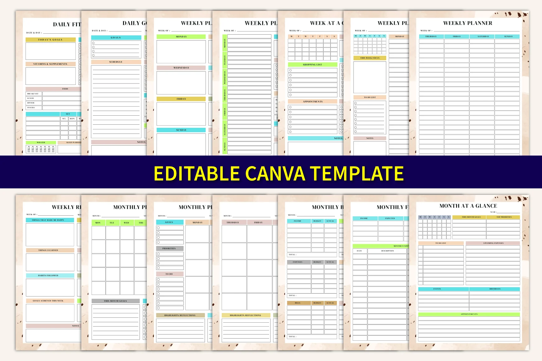 Yearly Daily Weekly Monthly Planner - Image 6