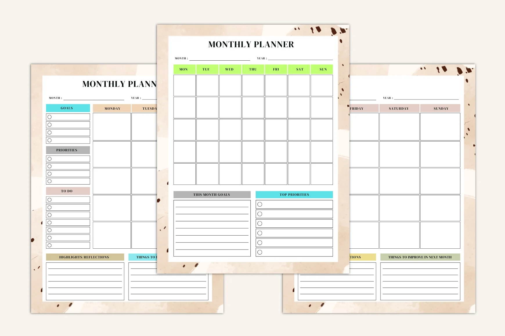 Yearly Daily Weekly Monthly Planner - Image 7