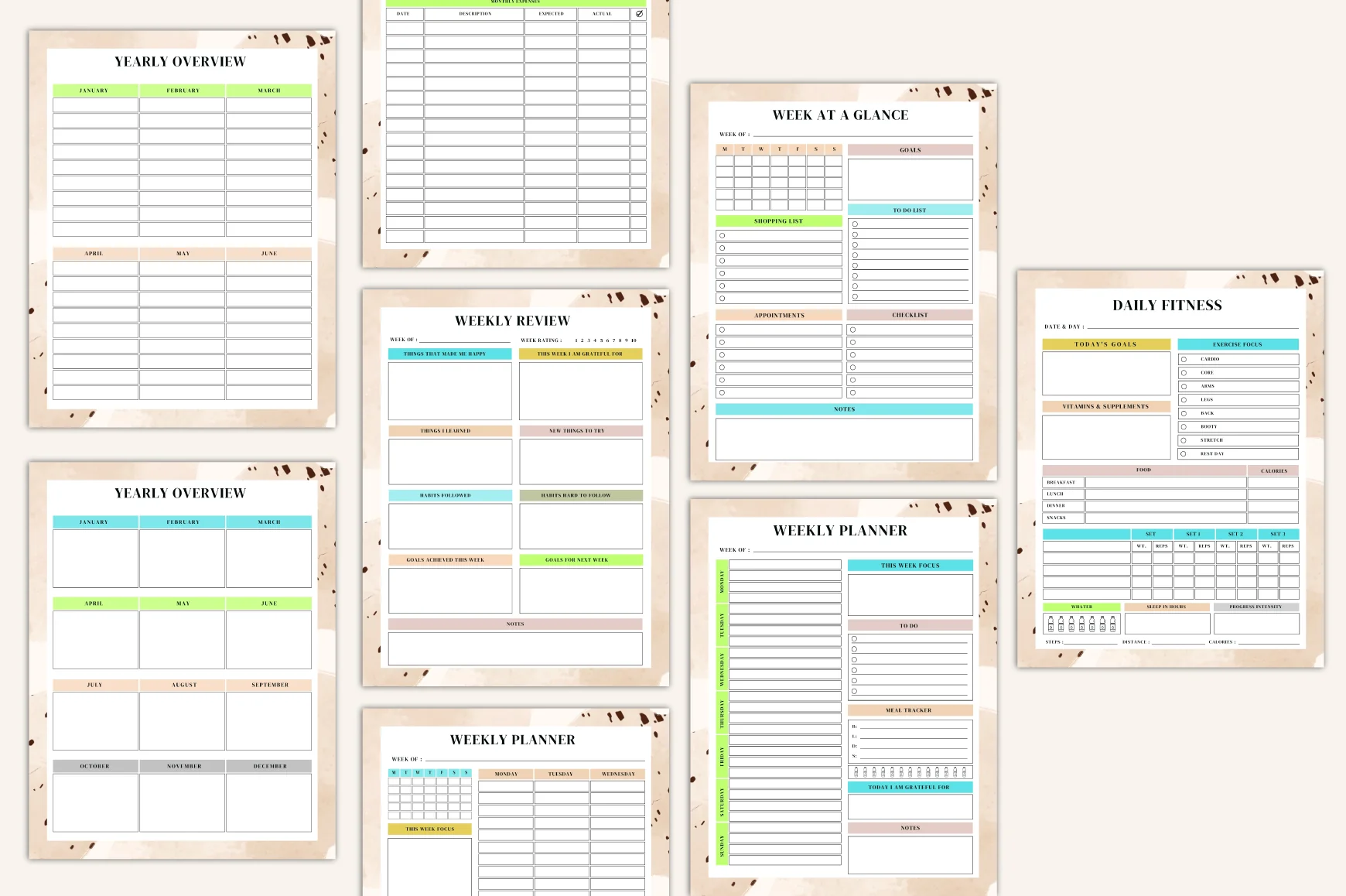Yearly Daily Weekly Monthly Planner - Image 9