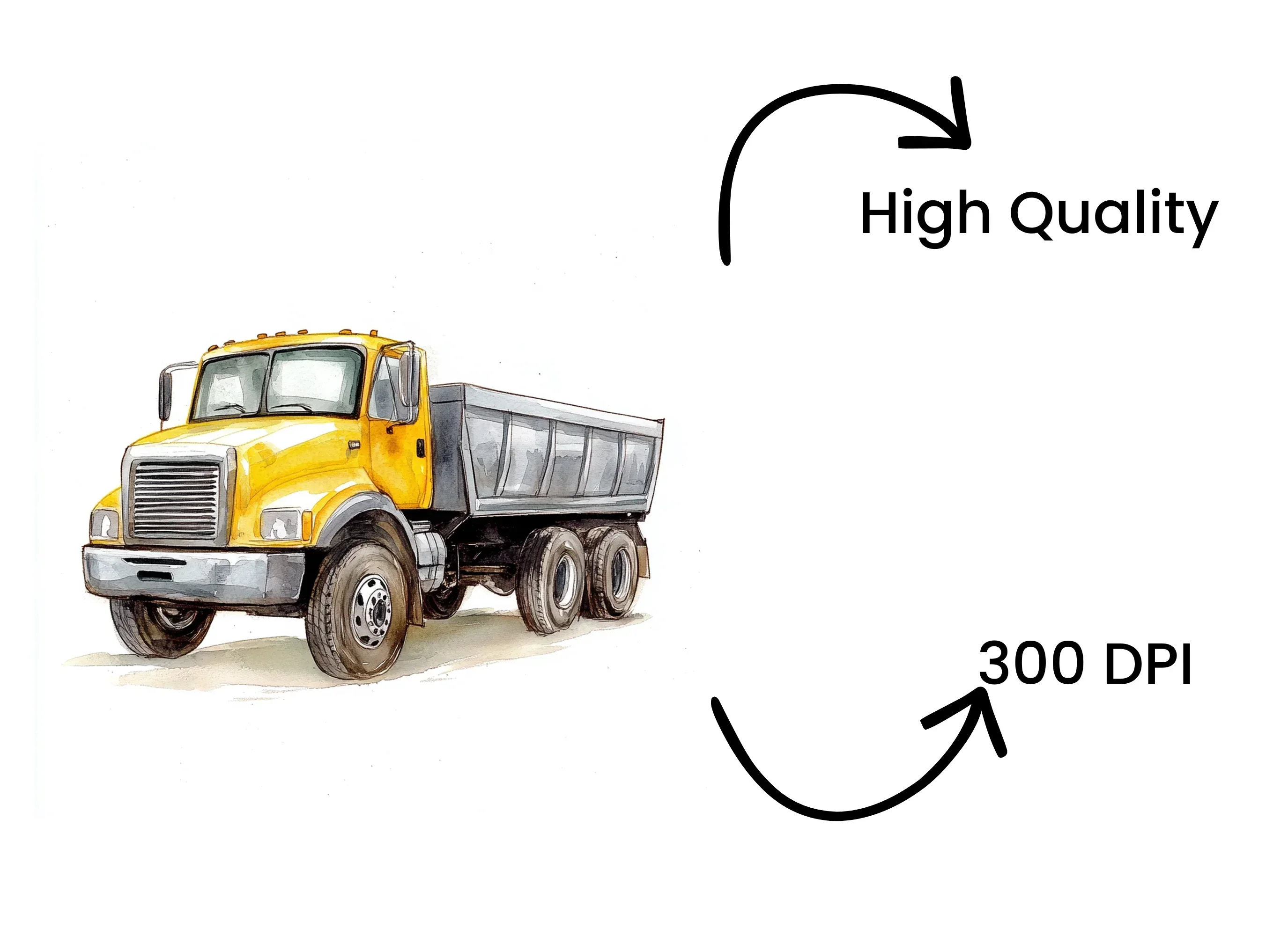 Yellow Dump Truck Clipart Bundle - Image 4