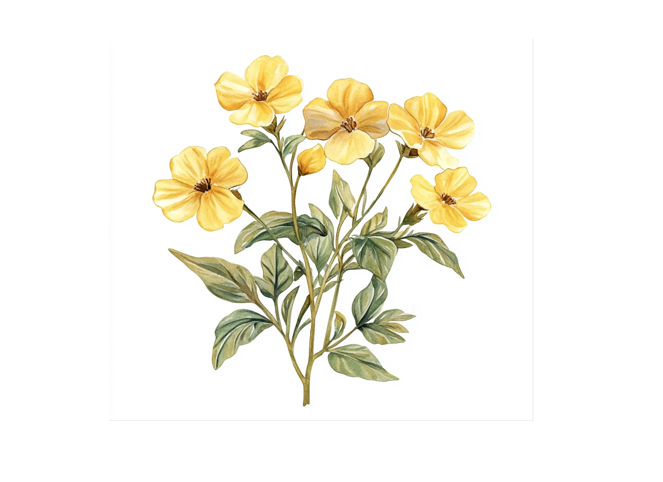 Yellow Flowers Clipart Bundle - Image 3