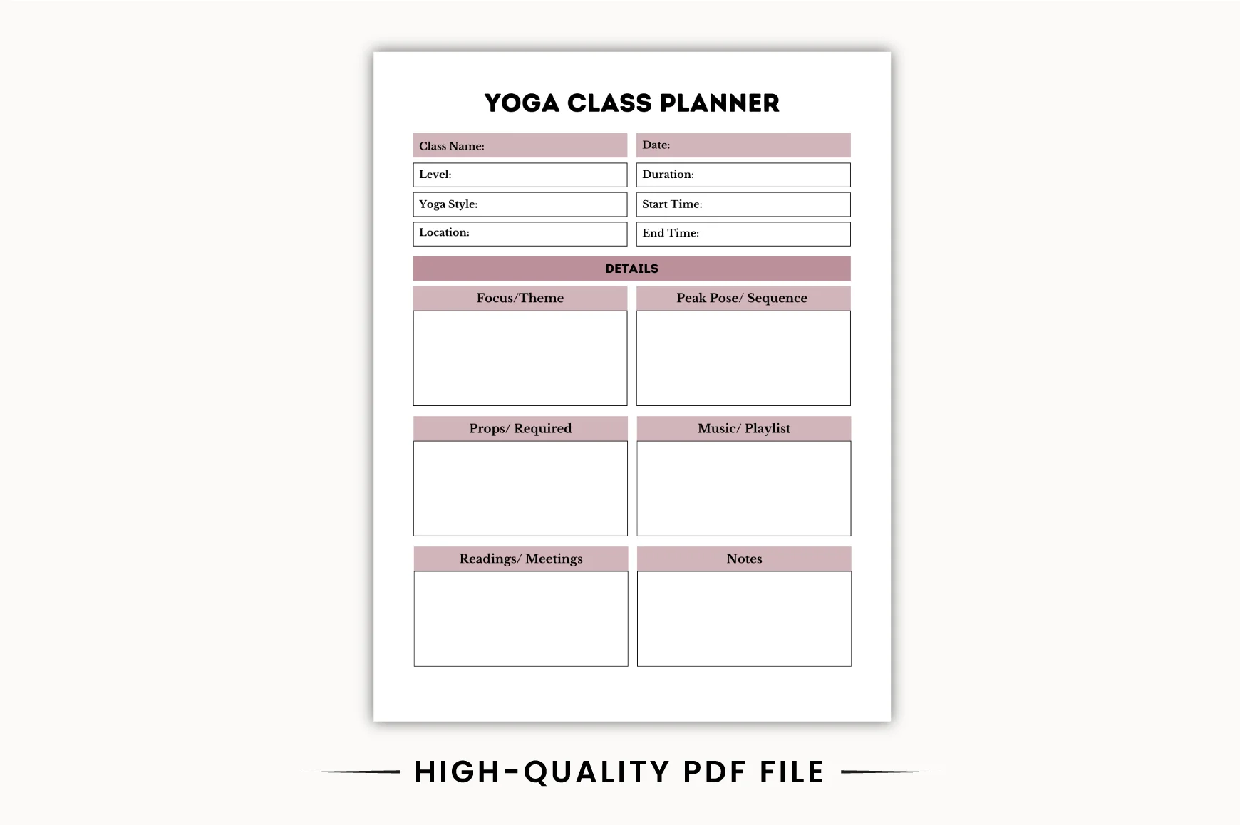 Yoga Instructor Planner - Image 3