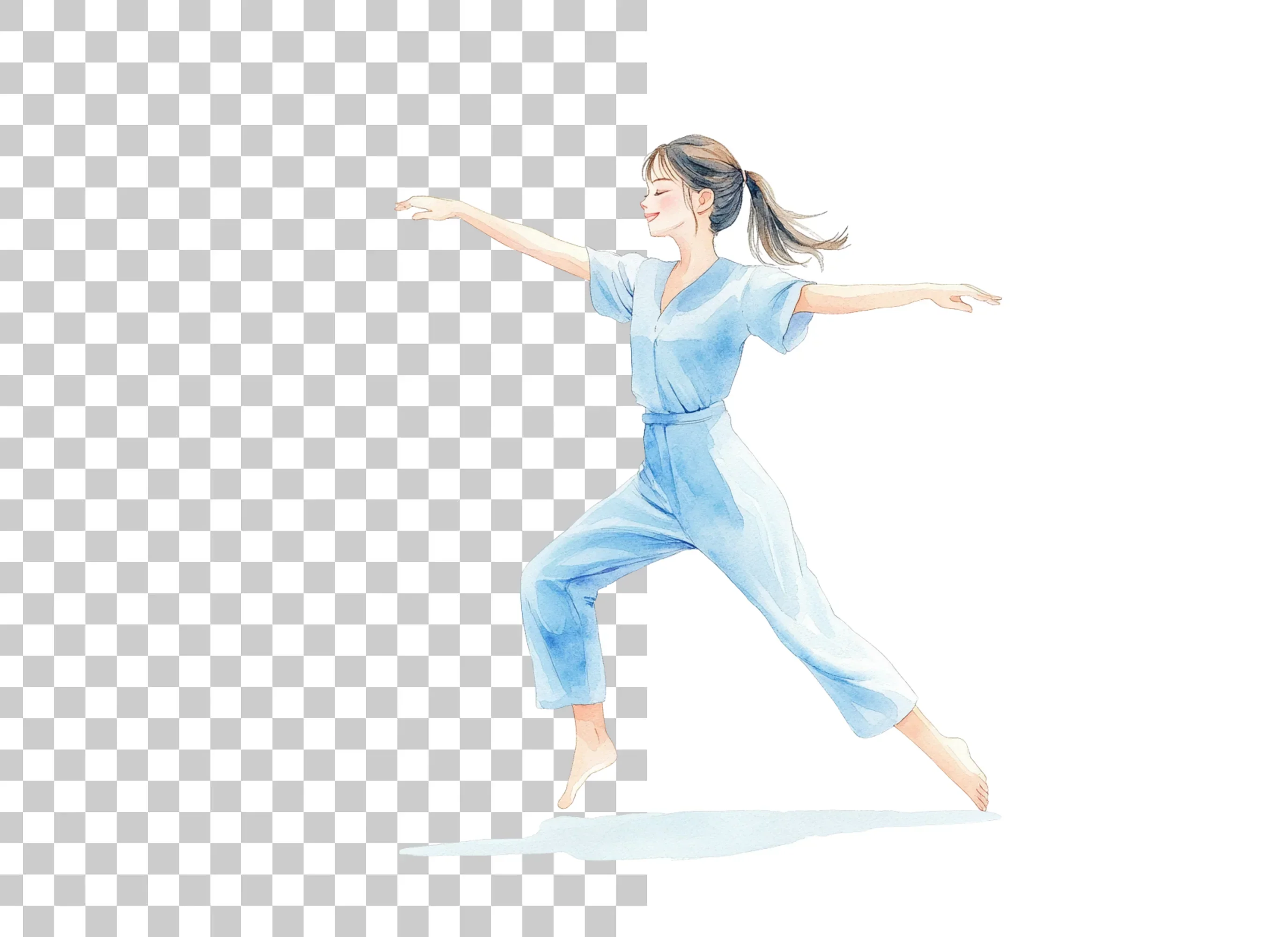 Yoga Pose Woman Clipart Bundle - Image 6