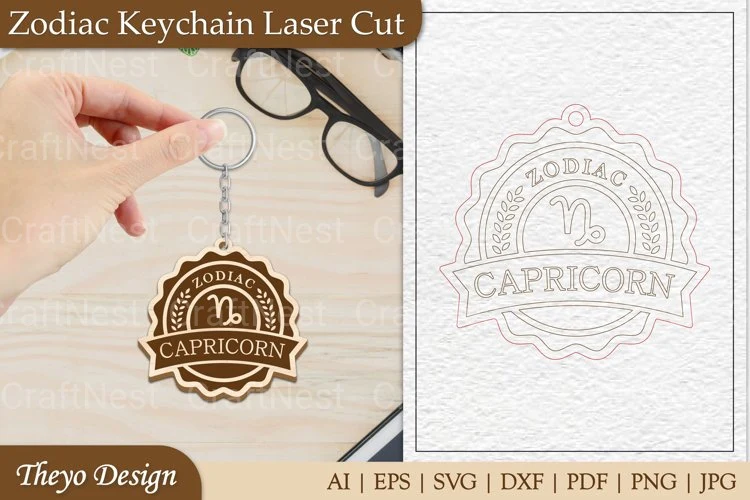 Zodiac Keychain Collection: 0 Unique SVG Bundles