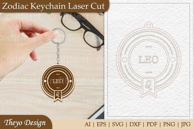 Zodiac Keychain SVG Bundles